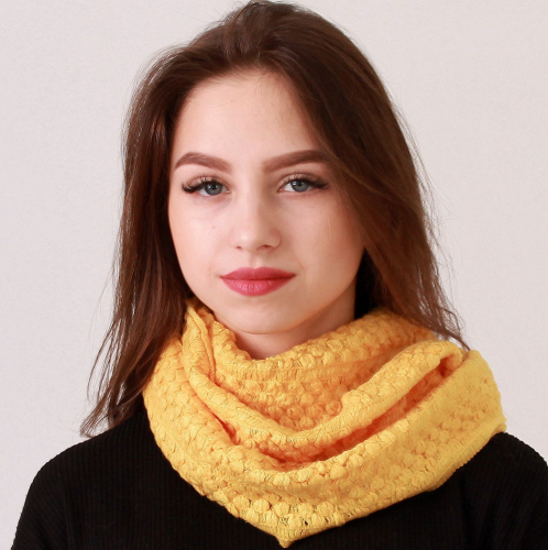 Шарф-снуд желтый Оптовая цена: 100 р Шарф-снуд желтый Оптовая цена: 100 р