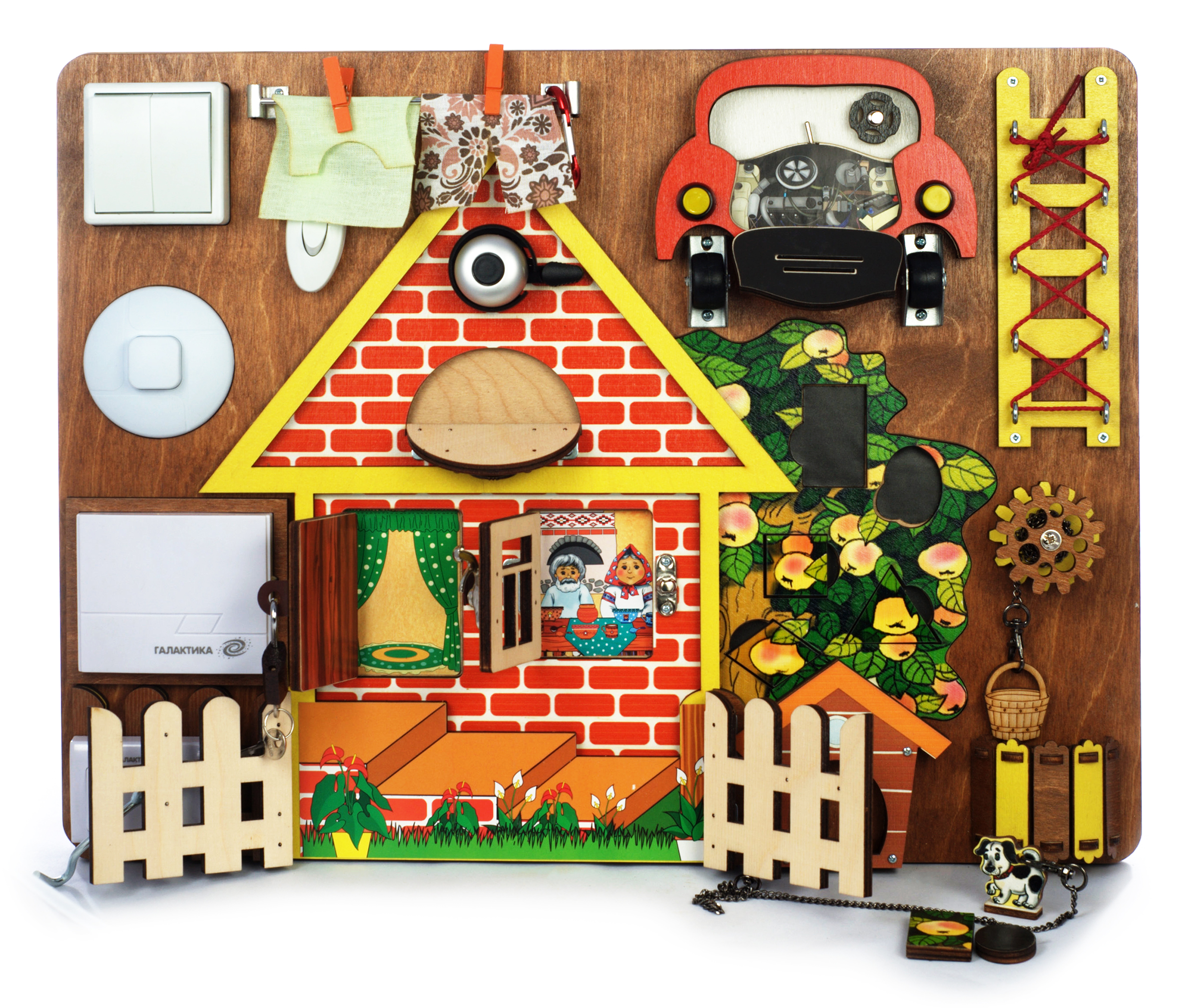 Бизиборд - развивающая доска для малышей, на которой расположено множество игр, которые направлены в первую очередь на развитие мелкой моторики рук ребенка. Бизиборд - развивающая доска для малышей, на которой расположено множество игр, которые направлены в первую очередь на развитие мелкой моторики рук ребенка.