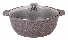 Кастрюля-жаровня 3л со стеклянной крышкой АП кофейный мрамор Оптовая цена: 1900 р Кастрюля-жаровня 3л со стеклянной крышкой АП кофейный мрамор Оптовая цена: 1900 р