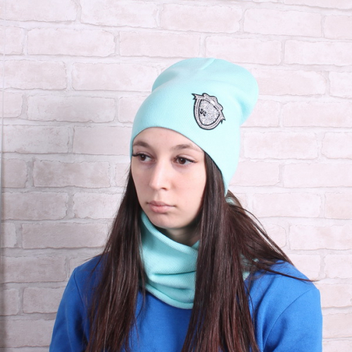 Женская шапка со снудом Оптовая цена: 420 р Женская шапка со снудом Оптовая цена: 420 р