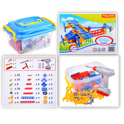 Конструктор "Изобретатель" - "Самолёт №2" (144 элемента) Конструктор "Изобретатель" - "Самолёт №2" (144 элемента)