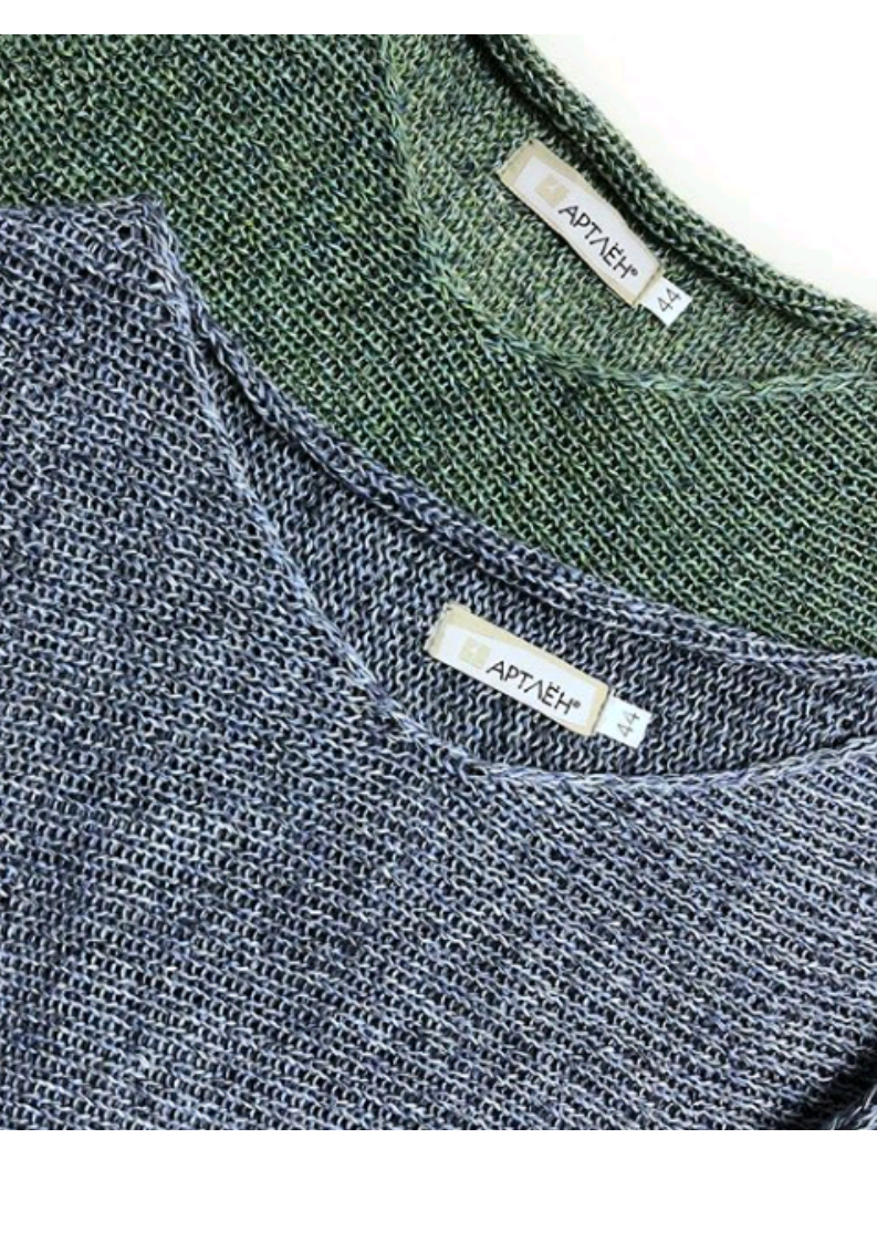 Трикотаж от АртЛён - это экологичные и комфортные изделия из 100% льняной пряжи. Трикотаж от АртЛён - это экологичные и комфортные изделия из 100% льняной пряжи.