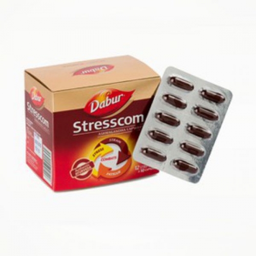 Dabur Stresscom(Стресском, 12 блистеров по 10 капсул) Dabur Stresscom(Стресском, 12 блистеров по 10 капсул)