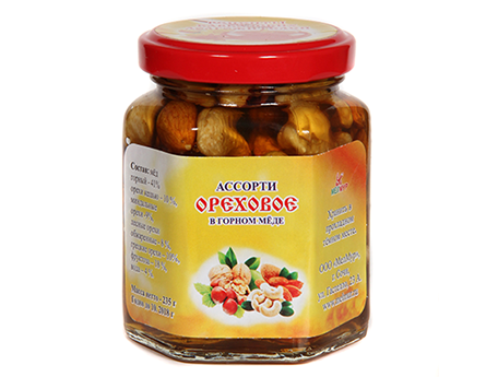 Орехи ассорти в ГОРНОМ МЁДЕ (235г)....ЦЕЛАЯ БАНОЧКА ОРЕШКОВ!!! Орехи ассорти в ГОРНОМ МЁДЕ (235г)....ЦЕЛАЯ БАНОЧКА ОРЕШКОВ!!!