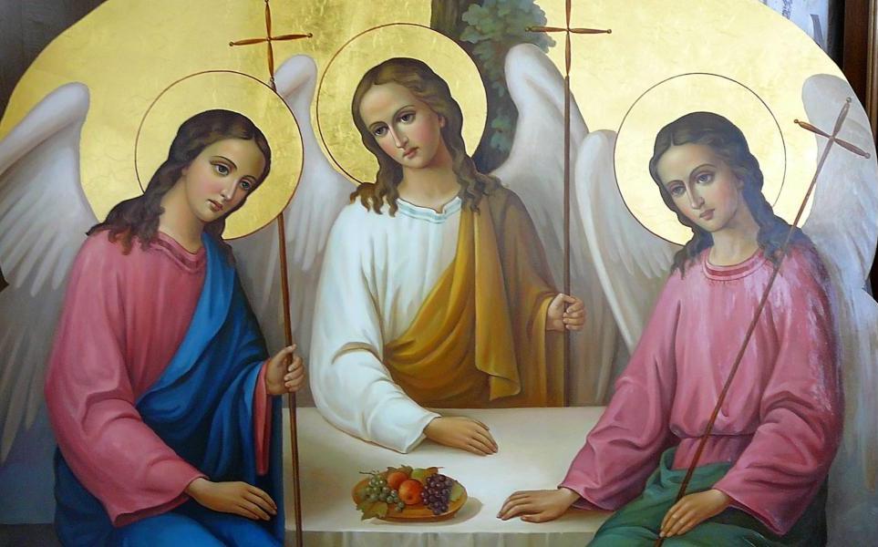 День Святой Троицы.Пресвятая Троице, помилуй нас; Господи, очисти грехи наша; Владыко, прости беззакония наша; Святый, посети и исцели немощи наша, имене Твоего ради. День Святой Троицы.Пресвятая Троице, помилуй нас; Господи, очисти грехи наша; Владыко, прости беззакония наша; Святый, посети и исцели немощи наша, имене Твоего ради.