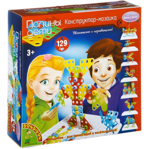 BONDIBON ВВ2092 Папины дети Конструктор-мозаика BONDIBON ВВ2092 Папины дети Конструктор-мозаика