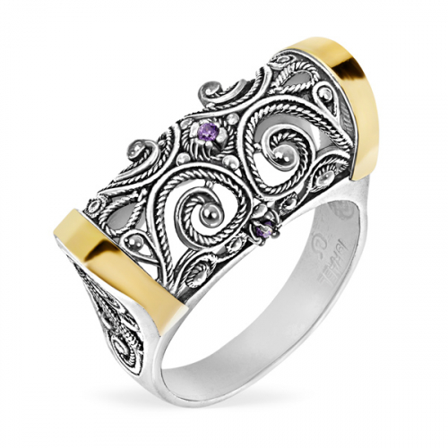 КОЛЬЦО - ДАРЫ ИЗРАИЛЯ! Серебряное кольцо с фианитом и золотом Базовая цена: 3720 р +орг Уровень цен: СП цены Металл: Серебро 925 Основная вставка: Фианит КОЛЬЦО - ДАРЫ ИЗРАИЛЯ! Серебряное кольцо с фианитом и золотом Базовая цена: 3720 р +орг Уровень цен: СП цены Металл: Серебро 925 Основная вставка: Фианит