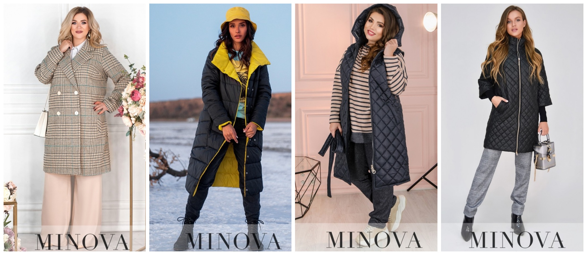 Сбор до 14.11. Верхняя одежда от Minova. Пальто, куртки, жилеты. Размеры 42-64. Сбор до 14.11. Верхняя одежда от Minova. Пальто, куртки, жилеты. Размеры 42-64.