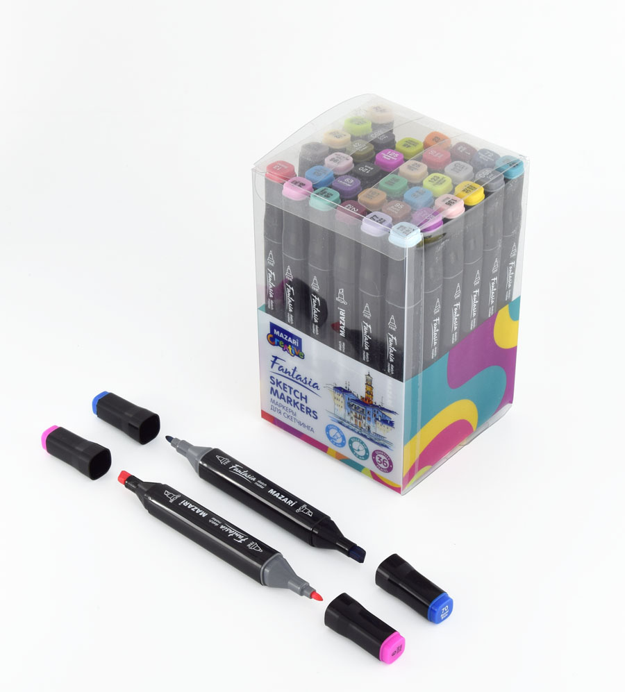 НОВИНКА в сборе по канцтоварам. Скетч Маркеры в наборах по 36 и 12 штук НОВИНКА в сборе по канцтоварам. Скетч Маркеры в наборах по 36 и 12 штук