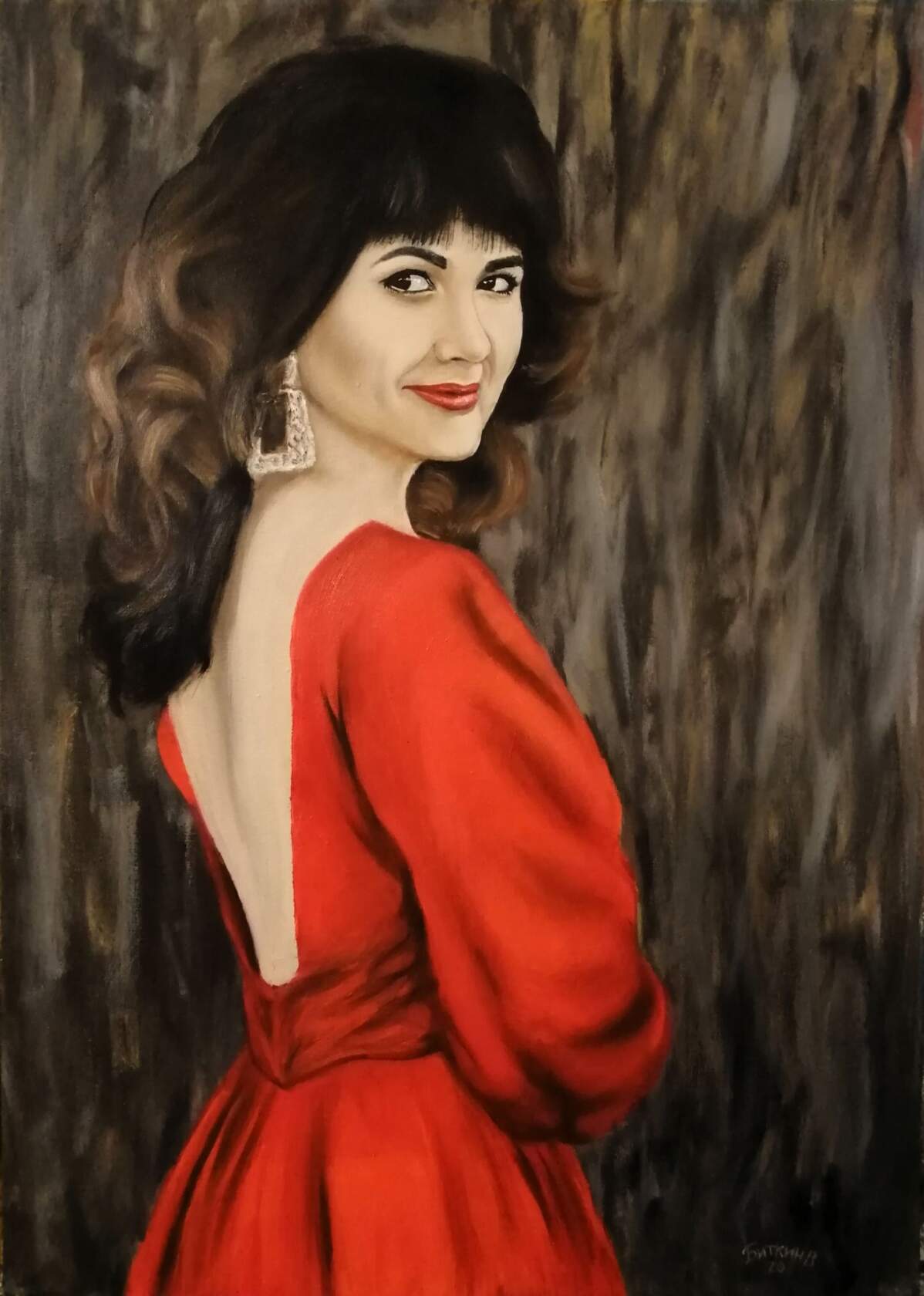 Портрет маслом на холсте. Портрет маслом на холсте.