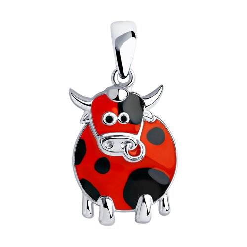 ОЧЕНЬ КЛАССНАЯ!!! Подвеска из серебра с эмалью ОЧЕНЬ КЛАССНАЯ!!! Подвеска из серебра с эмалью