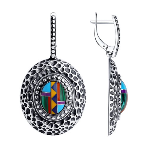 РЕДКАЯ КРАСОТА И СТИЛЬ! Серьги из серебра с бирюзой РЕДКАЯ КРАСОТА И СТИЛЬ! Серьги из серебра с бирюзой