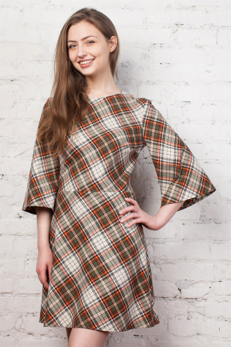 ТМ Хочу платье. Клетчатое стильное платье всего за 384р ТМ Хочу платье. Клетчатое стильное платье всего за 384р