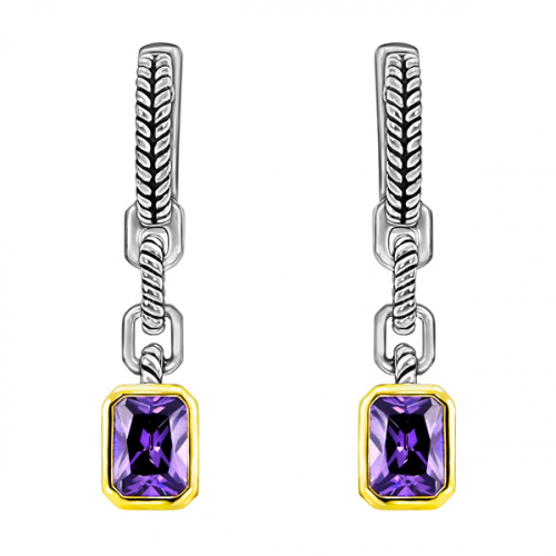 ПРЕКРАСНЫЕ!!!! Серебряные серьги с фианитом Swarovski цвета ПРЕКРАСНЫЕ!!!! Серебряные серьги с фианитом Swarovski цвета