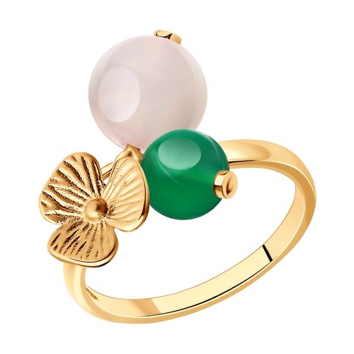 НОВИНКА!!! Серьги из золочёного серебра с полудрагоценными вставками НОВИНКА!!! Серьги из золочёного серебра с полудрагоценными вставками