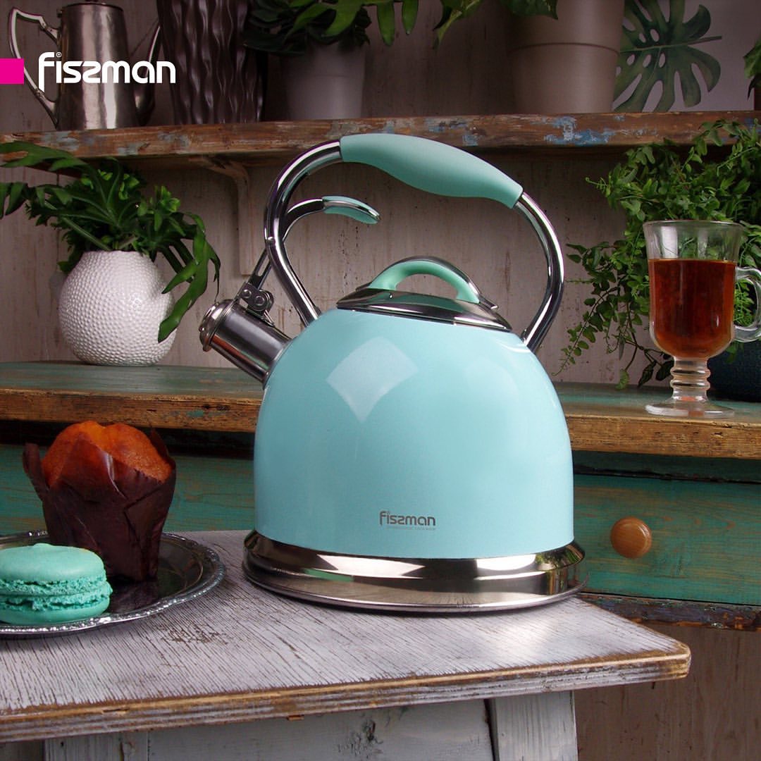 Чайник для плиты Аквамарин FELICITY 2,6л от FISS*MAN Чайник для плиты Аквамарин FELICITY 2,6л от FISS*MAN