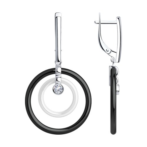 НОВИНКА!!! КАКА ВАМ? ЦЕНА 1075р+орг Серьги из серебра с керамическими вставками и фианитами НОВИНКА!!! КАКА ВАМ? ЦЕНА 1075р+орг Серьги из серебра с керамическими вставками и фианитами