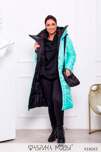 Зимнее двустороннее стеганое пальто в комплекте с сумочкой Базовая цена: 3120 р Зимнее двустороннее стеганое пальто в комплекте с сумочкой Базовая цена: 3120 р