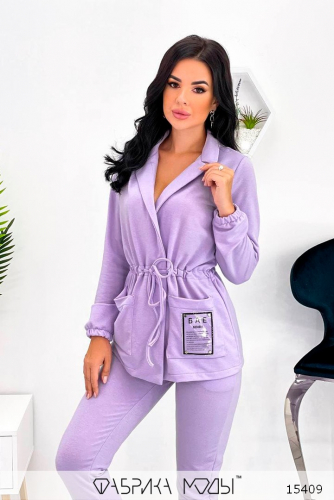 Модный прогулочный костюм: кофта с кулиской по талии Базовая цена: 1890 р Модный прогулочный костюм: кофта с кулиской по талии Базовая цена: 1890 р