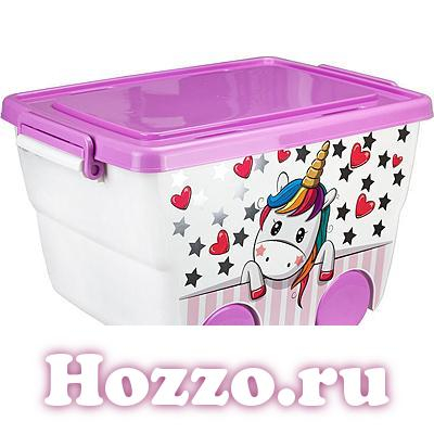 Ящик д/игрушек Деко 23 л.Единорог Ящик д/игрушек Деко 23 л.Единорог