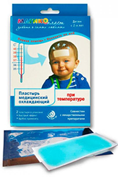 Пластырь используется для облегчения состояние ребёнка при повышенной температуре тела 37 - 38 С, когда врачи рекомендуют не применять ещё жаропонижающие препараты. Пластырь наклеивается ребенку на лоб и заменяет традиционный холодный компресс!!! Пластырь используется для облегчения состояние ребёнка при повышенной температуре тела 37 - 38 С, когда врачи рекомендуют не применять ещё жаропонижающие препараты. Пластырь наклеивается ребенку на лоб и заменяет традиционный холодный компресс!!!