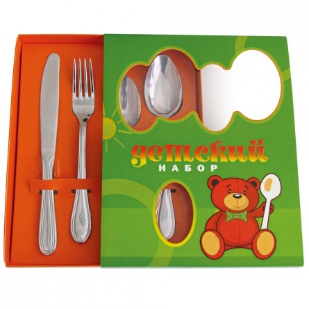 ДОБРОТНЫЙ, ДЕТСКИЙ НАБОР!!!! Набор 4 предмета М-23 Детский Набор столовых приборов 4 предмета Упаковка из картона Модель М-23 "Детский" СП-цены Базовая цена: 399 р +орг Артикул: Арт.: ДСН-4М23 (нержавеющая сталь, 1 персона) Бренд: ПАВЛОВСКИЙ А ДОБРОТНЫЙ, ДЕТСКИЙ НАБОР!!!! Набор 4 предмета М-23 Детский Набор столовых приборов 4 предмета Упаковка из картона Модель М-23 "Детский" СП-цены Базовая цена: 399 р +орг Артикул: Арт.: ДСН-4М23 (нержавеющая сталь, 1 персона) Бренд: ПАВЛОВСКИЙ А