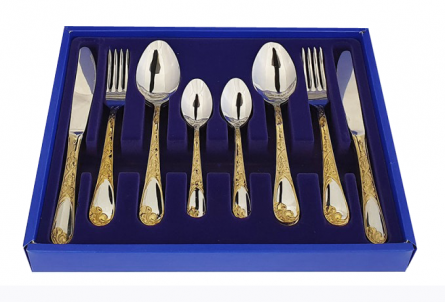 БОГАТЫЙ!!! РОСКОШНЫЙ НАБОР!!!! Набор столовых приборов 24 предмета ПВХ флок Модель М-22 СП-цены Базовая цена: 3152 р+орг Артикул: Арт.: СН-24М22ЦЛНТП/06 (нержавеющая сталь, 6 персон) Уровень цен: СП-цены Технические характеристики Покрытие Локальное н БОГАТЫЙ!!! РОСКОШНЫЙ НАБОР!!!! Набор столовых приборов 24 предмета ПВХ флок Модель М-22 СП-цены Базовая цена: 3152 р+орг Артикул: Арт.: СН-24М22ЦЛНТП/06 (нержавеющая сталь, 6 персон) Уровень цен: СП-цены Технические характеристики Покрытие Локальное н