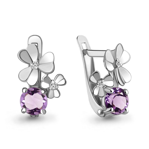 Серьги - ОЧЕНЬ НЕЖНО СМОТРЯТСЯ!!!! Базовая цена: 653 р+орг Артикул: 4765004А Уровень цен: СП-цены Металл Серебро Вставки 2 Аметист; 4 Фианит Серьги - ОЧЕНЬ НЕЖНО СМОТРЯТСЯ!!!! Базовая цена: 653 р+орг Артикул: 4765004А Уровень цен: СП-цены Металл Серебро Вставки 2 Аметист; 4 Фианит