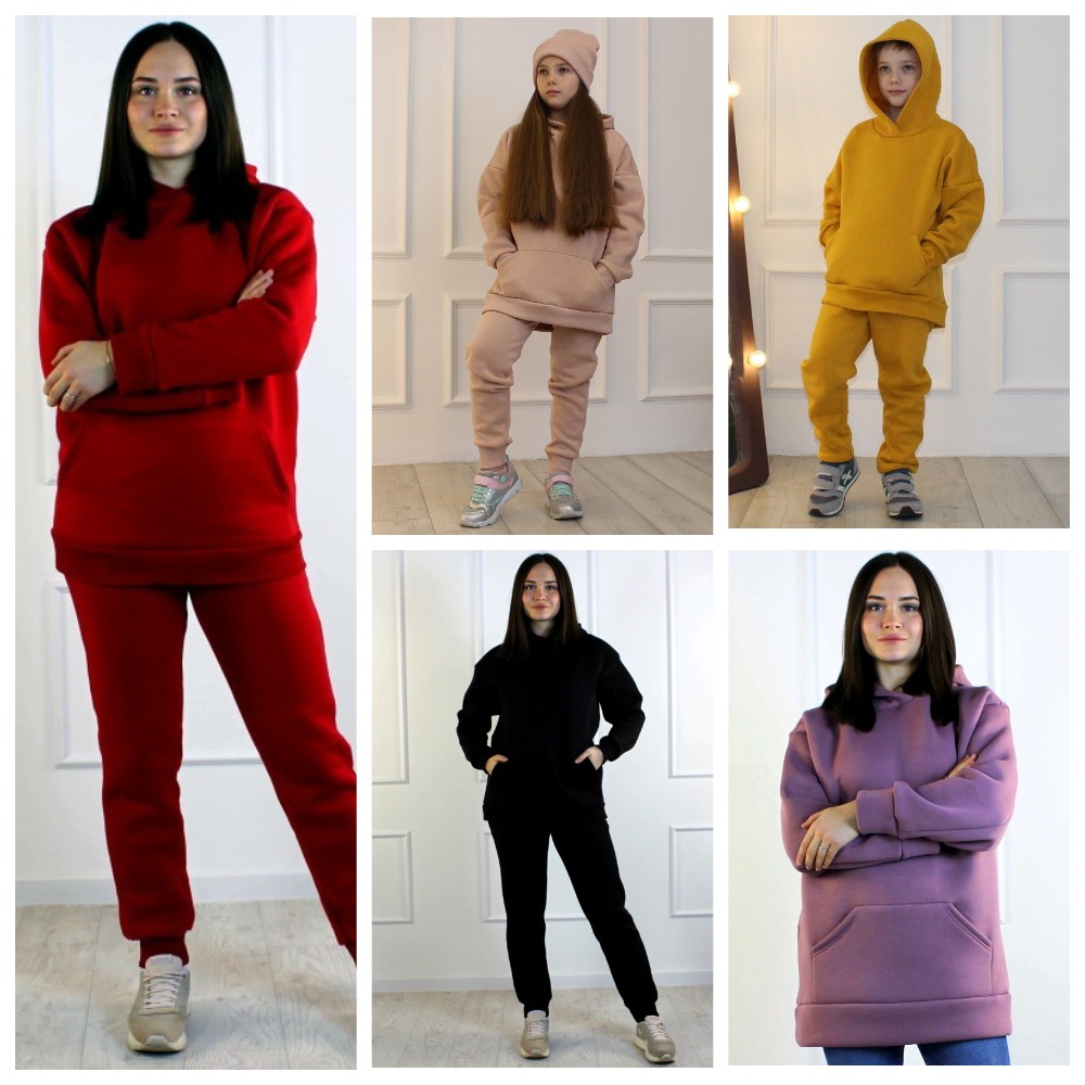 Хит сезона! Костюм в стиле Oversize из худи и джоггеров выполнен из высококачественного футера 3-х нитки с нежнейшим начесом. Долгожданные размеры на взрослых!!! Хит сезона! Костюм в стиле Oversize из худи и джоггеров выполнен из высококачественного футера 3-х нитки с нежнейшим начесом. Долгожданные размеры на взрослых!!!