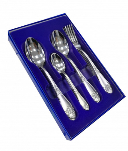 ОТЛИЧНЫЙ!!!! Набор столовых приборов 18 предметов ПВХ флок Модель М-18 СП-цены Базовая цена: 1420 р+орг Артикул: Арт.: СН-18М18ХР (нержавеющая сталь, 6 персон) Уровень цен: СП-цены Технические характеристики Покрытие Художественная роспись Вес, г 86 ОТЛИЧНЫЙ!!!! Набор столовых приборов 18 предметов ПВХ флок Модель М-18 СП-цены Базовая цена: 1420 р+орг Артикул: Арт.: СН-18М18ХР (нержавеющая сталь, 6 персон) Уровень цен: СП-цены Технические характеристики Покрытие Художественная роспись Вес, г 86