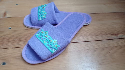 Лёгкие тапочки из махры Лёгкие тапочки из махры