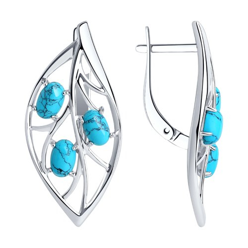 СЕРЬГИ С БЛАГОРОДНОЙ БИРЮЗОЙ! Серьги из серебра с бирюзой Базовая цена: 1620 р+орг Уровень цен: СП-цены 6 x Бирюза синт.недраг Бирюзовый 6.00*4.00 ~2,406 кар СЕРЬГИ С БЛАГОРОДНОЙ БИРЮЗОЙ! Серьги из серебра с бирюзой Базовая цена: 1620 р+орг Уровень цен: СП-цены 6 x Бирюза синт.недраг Бирюзовый 6.00*4.00 ~2,406 кар