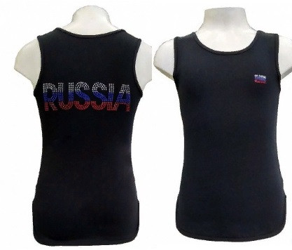 Майка из хлопка - очень нужная вещь в летнем гардеробе! Декорирована надписью "Россия" и флагом РФ из страз. Стразы держаться крепко - не осыпаются после многочисленных стирок! Майка из хлопка - очень нужная вещь в летнем гардеробе! Декорирована надписью "Россия" и флагом РФ из страз. Стразы держаться крепко - не осыпаются после многочисленных стирок!