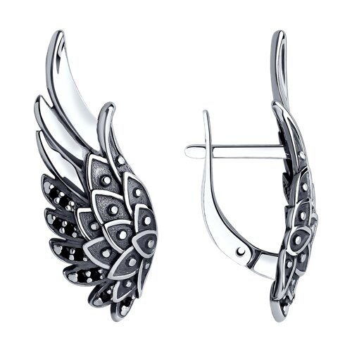 РЕДКОЕ, БЛАГОРОДНОЕ ЧЕРНЕНИЕ! Серьги из чернёного серебра с чёрными фианитами СП-цены Базовая цена: 1030 р+оРГ Артикул: 95*020*040 Уровень цен: СП-цены 20 x Фианит недраг Черный 1.00 ~0,100 кар РЕДКОЕ, БЛАГОРОДНОЕ ЧЕРНЕНИЕ! Серьги из чернёного серебра с чёрными фианитами СП-цены Базовая цена: 1030 р+оРГ Артикул: 95*020*040 Уровень цен: СП-цены 20 x Фианит недраг Черный 1.00 ~0,100 кар