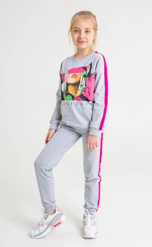 Большой выбор детского трикотажа! Брюки д/д, серый меланж - р-ры 98-164 Большой выбор детского трикотажа! Брюки д/д, серый меланж - р-ры 98-164