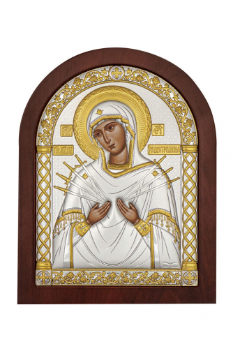 ОСВЕЩЕННАЯ ИКОНА!!! ПОКРЫТИЕ СЕРЕБРОМ 999* Семистрельная БМ, икона арочная, красное дерево 175х225 СП-цены Базовая цена: 3168 р+орг Артикул: A-5/006G/K Уровень цен: СП-цены ОСВЕЩЕННАЯ ИКОНА!!! ПОКРЫТИЕ СЕРЕБРОМ 999* Семистрельная БМ, икона арочная, красное дерево 175х225 СП-цены Базовая цена: 3168 р+орг Артикул: A-5/006G/K Уровень цен: СП-цены