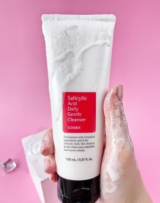 КОРЕЯ! Пенка для умывания Salicylic Acid Daily Gentle Cleanser 150ml COSRX! Хорошо очищает! Раздражения не вызывает! Очень нежная консистенция и текстура! Запах! Как всегда в 2 раза дешевле розницы! КОРЕЯ! Пенка для умывания Salicylic Acid Daily Gentle Cleanser 150ml COSRX! Хорошо очищает! Раздражения не вызывает! Очень нежная консистенция и текстура! Запах! Как всегда в 2 раза дешевле розницы!
