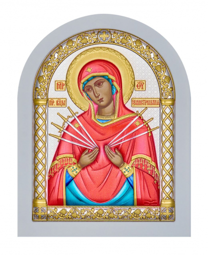 Семистрельная БМ, икона арочная, белое дерево, эмаль 86х112 СП-цены Базовая цена: 1020 р+орг Артикул: A-2/006G/ M/B Уровень цен: СП-цены Семистрельная БМ, икона арочная, белое дерево, эмаль 86х112 СП-цены Базовая цена: 1020 р+орг Артикул: A-2/006G/ M/B Уровень цен: СП-цены