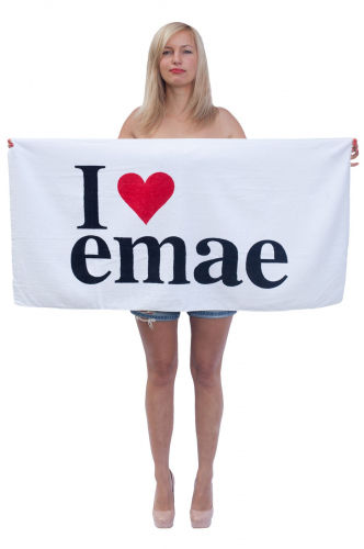 Прикольное универсальное полотенце с принтом I Love Emae. И для пляжного шезлонга, и для ванной комнаты! Супер-цена 240 руб! Прикольное универсальное полотенце с принтом I Love Emae. И для пляжного шезлонга, и для ванной комнаты! Супер-цена 240 руб!