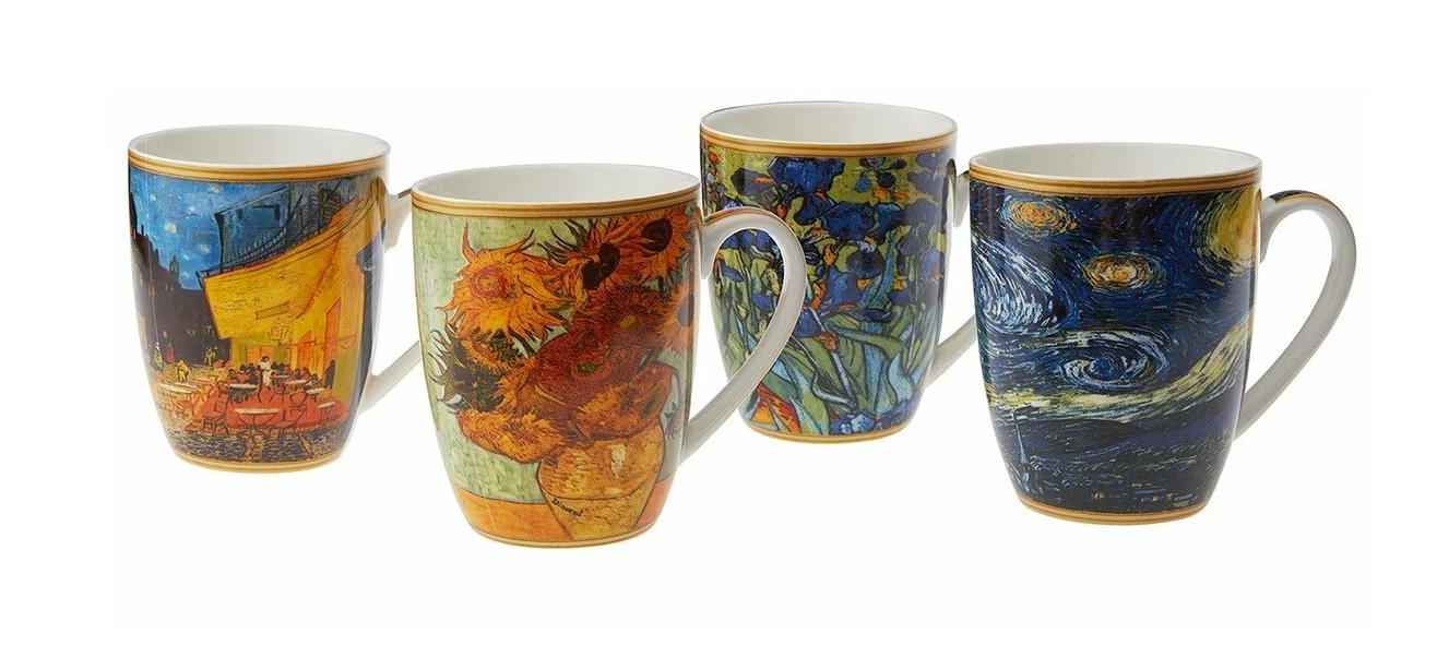 Набор кружек Ван Гог из фарфора. Дешевле WB! Набор кружек Ван Гог из фарфора. Дешевле WB!