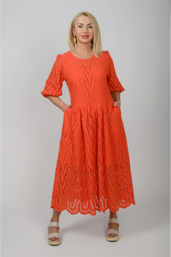 Яркое и нарядное платье из хлопка. Яркое и нарядное платье из хлопка.