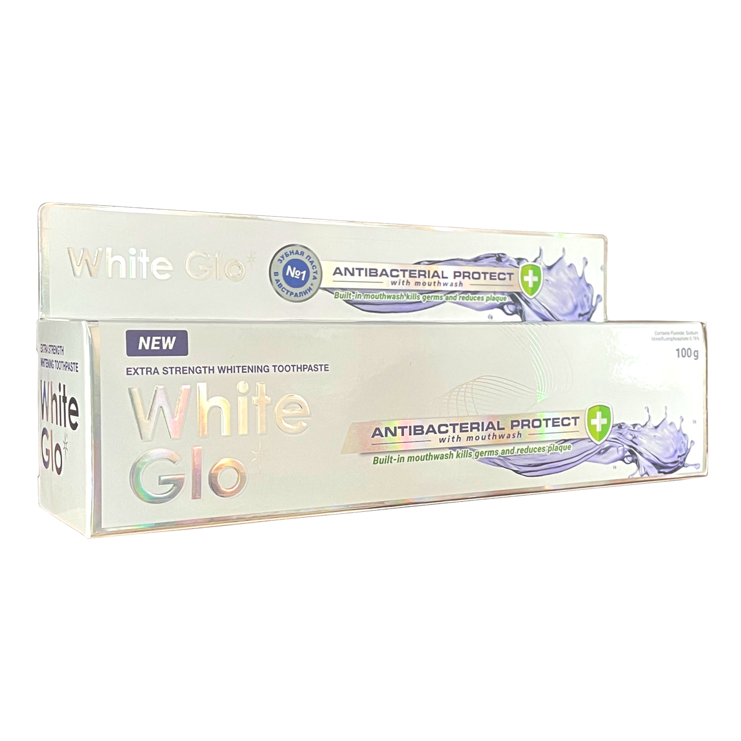 Паста White Glo отбеливающая 2в1 с антибактериальным эффектом действует как паста и ополаскиватель: оказывает обеззараживающий эффект, отбеливает зубы и освежает дыхание. Паста White Glo отбеливающая 2в1 с антибактериальным эффектом действует как паста и ополаскиватель: оказывает обеззараживающий эффект, отбеливает зубы и освежает дыхание.