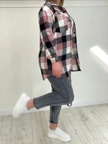 Клетчатая рубашка, которая всегда в тренде, размеры до 60 Клетчатая рубашка, которая всегда в тренде, размеры до 60
