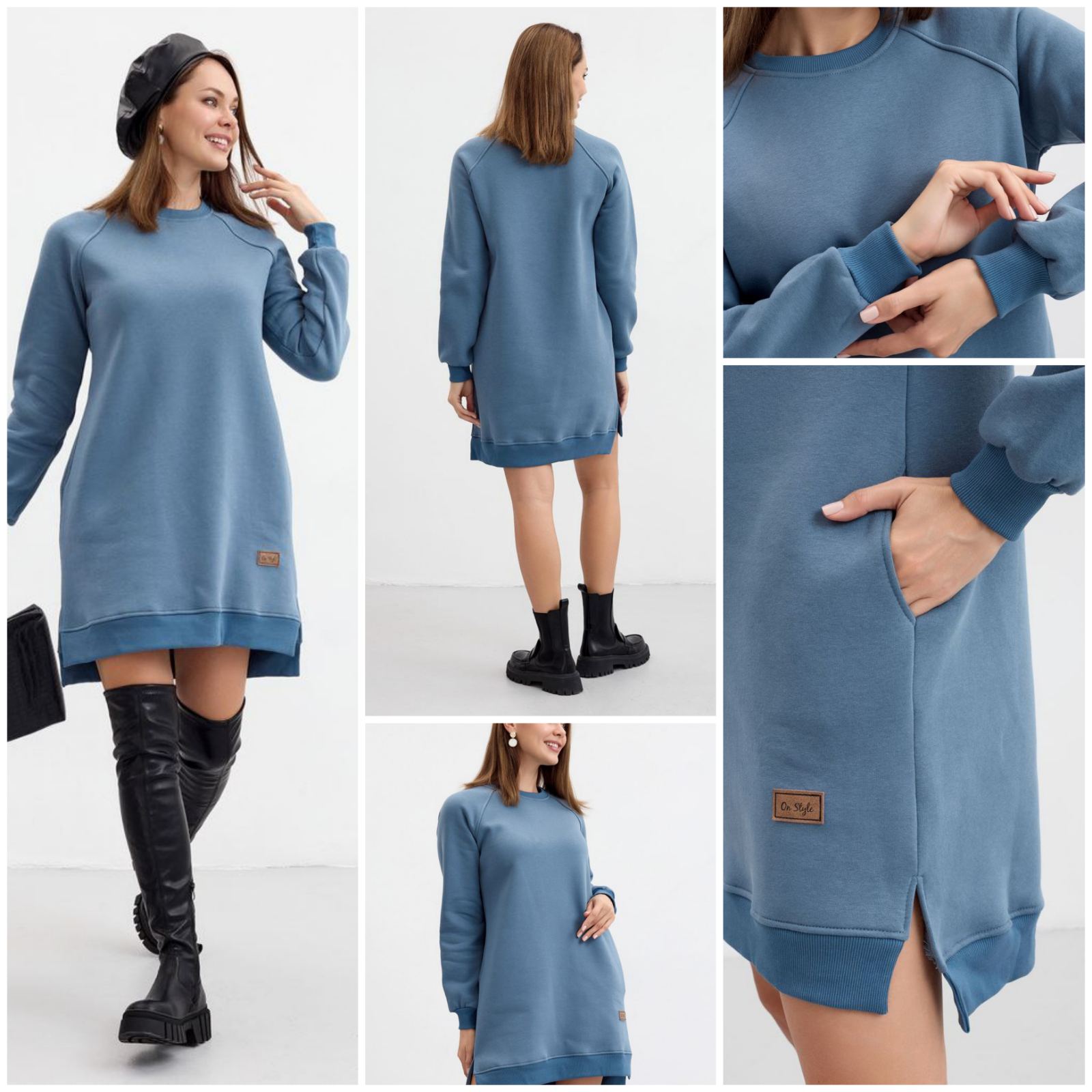 Стильное женское платье-худи из высококачественного хлопкового трикотажа утепленного флисовым начесом.Крой оверсайз.Ассиметричный подол.Разрезы по бокам. Видео-обзор креплю! Стильное женское платье-худи из высококачественного хлопкового трикотажа утепленного флисовым начесом.Крой оверсайз.Ассиметричный подол.Разрезы по бокам. Видео-обзор креплю!