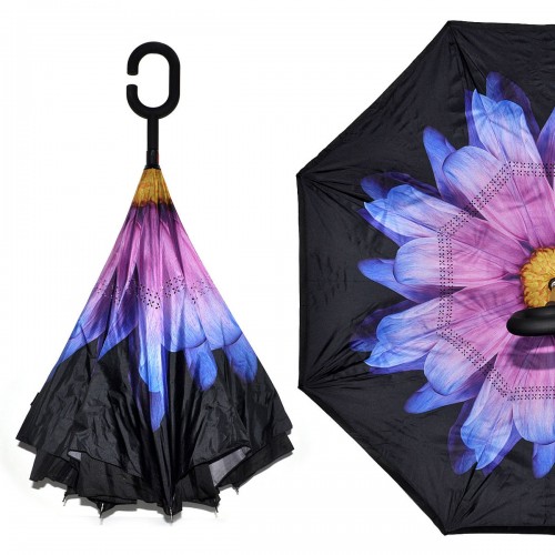 Удивительный зонт наоборот подарит комфорт и надежно защитит Вас от дождя! Умный зонт открывается изнутри, теперь Вы можете открыть зонт даже не выходя из помещения или автомобиля. Удивительный зонт наоборот подарит комфорт и надежно защитит Вас от дождя! Умный зонт открывается изнутри, теперь Вы можете открыть зонт даже не выходя из помещения или автомобиля.