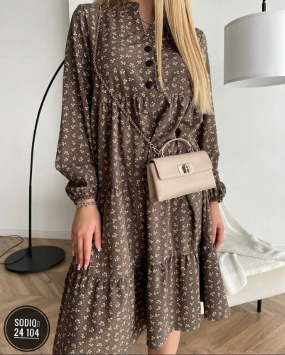 Милое платье свободного кроя,ткань прадо. Размеры с 46 по 52 Милое платье свободного кроя,ткань прадо. Размеры с 46 по 52