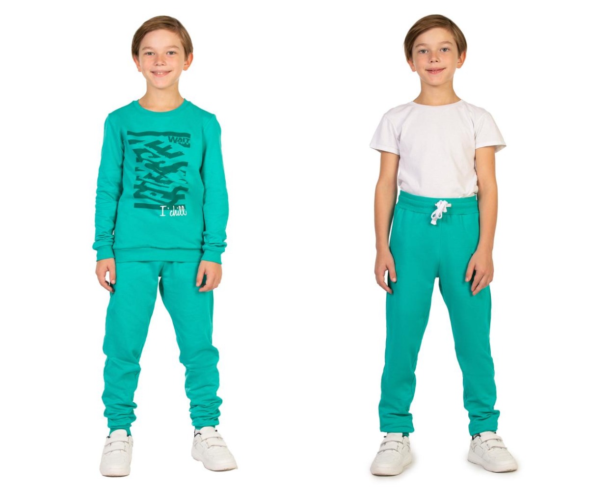 ВЫГОДНО! Джемпер из футера бирюзового цвета для мальчика всего за 496 руб (было 590=) Брюки спортивные в комплект всего 488 руб (было 580=) Размеры 128-146 ВЫГОДНО! Джемпер из футера бирюзового цвета для мальчика всего за 496 руб (было 590=) Брюки спортивные в комплект всего 488 руб (было 580=) Размеры 128-146