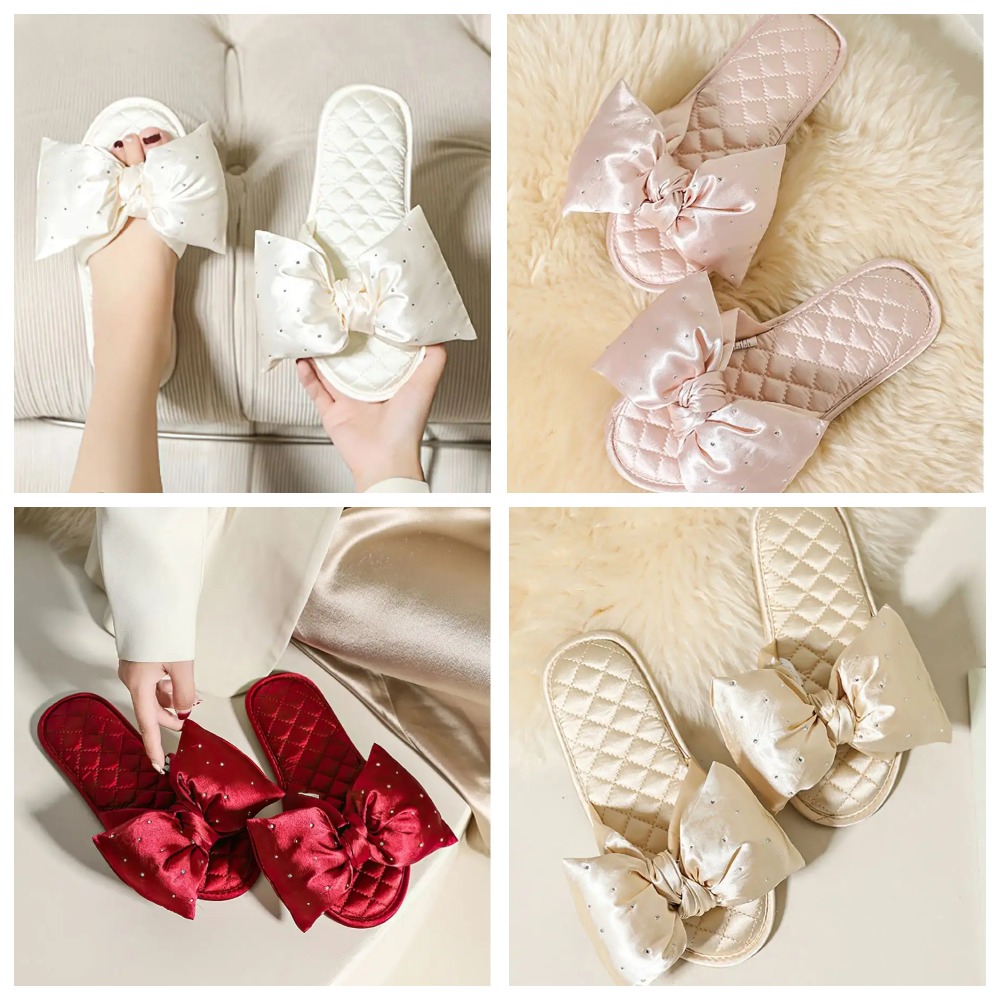 Офигенные тапочки "Блеск" со стильными бантиками и стразами. Красивые модные тапочки с открытым носом, идеальны для дома, дачи, гостей и друзей. Офигенные тапочки "Блеск" со стильными бантиками и стразами. Красивые модные тапочки с открытым носом, идеальны для дома, дачи, гостей и друзей.