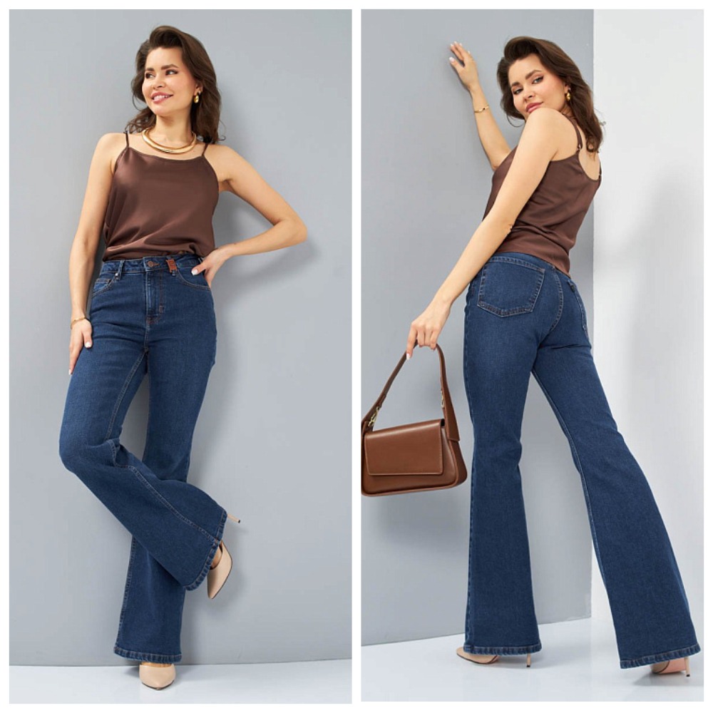 НОВИНКА! Женские джинсы арт. 19828/ 143509 с пятью карманами. Посадка Slim flare fit (облегающие по бедру и расклешенные от колена), высокая талия. Замеры в теме НОВИНКА! Женские джинсы арт. 19828/ 143509 с пятью карманами. Посадка Slim flare fit (облегающие по бедру и расклешенные от колена), высокая талия. Замеры в теме