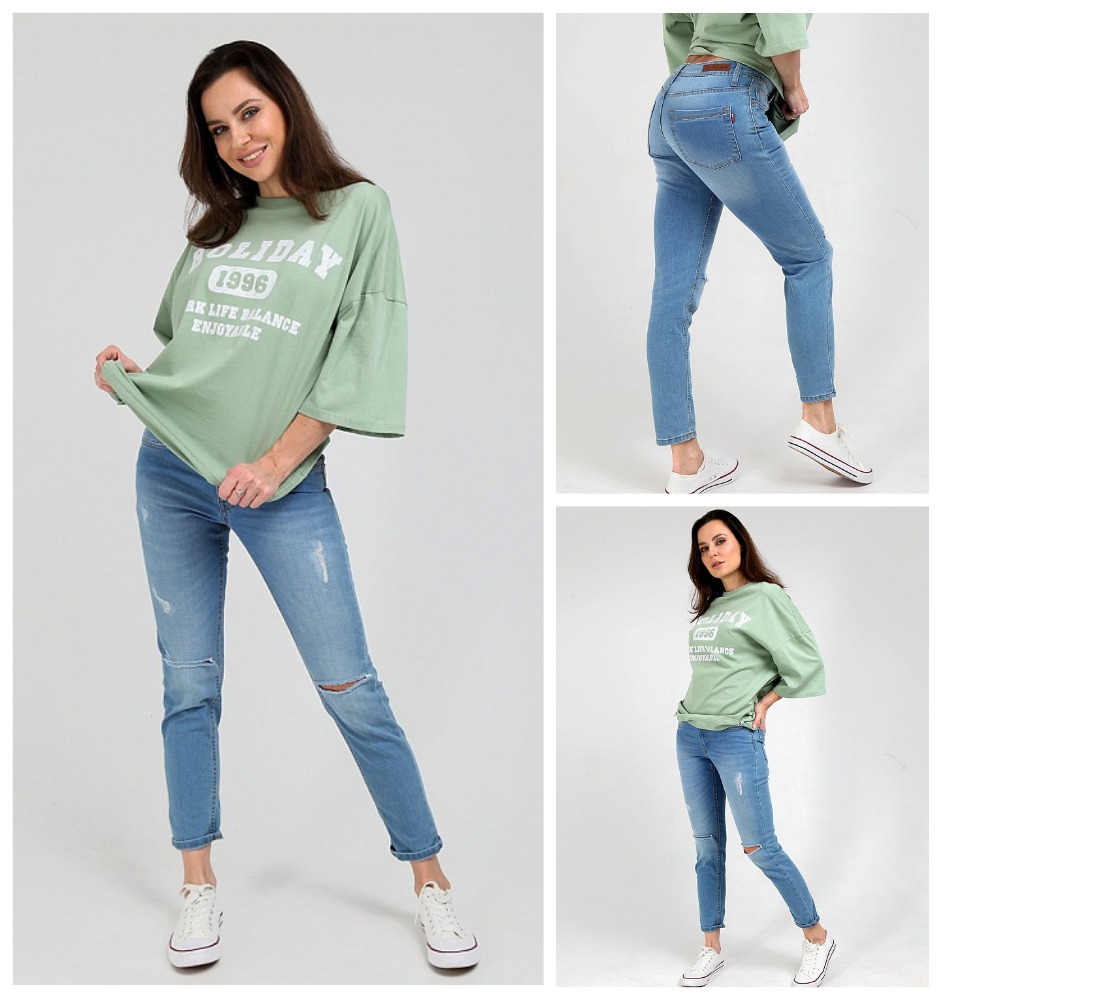 SALE! SALE! SALE! Цена всего 690р Женские модные джинсы арт. 19690/ 109983 с пятью карманами. Посадка Boyfriend fit. Для улучшения посадки по талии сделан подкройной пояс из 2-х частей. SALE! SALE! SALE! Цена всего 690р Женские модные джинсы арт. 19690/ 109983 с пятью карманами. Посадка Boyfriend fit. Для улучшения посадки по талии сделан подкройной пояс из 2-х частей.